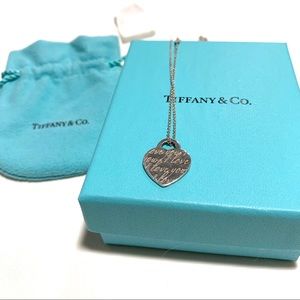 Tiffany & Co I love you Heart Pendent Necklace